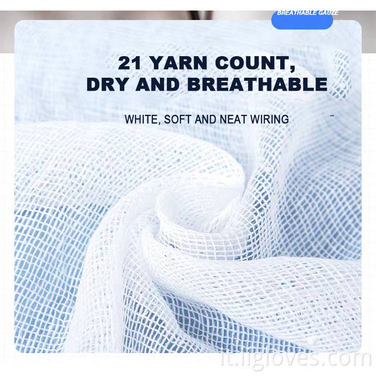 Ospedale Forniture Medical Emostatico Garza sterile traspirante 10x10 cm Gauda non sterilare